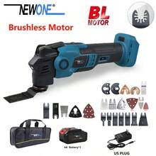 Newone 18v無刷多功能快換振動工具多功能防震,兼容4000mah電池和美國充電包裝在袋子中 - 藏蓝色 - 查看 1