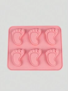 QYeah 1入組腳型模具蛋糕模具骨頭曲奇切割橡膠泥3D DIY貓爪矽膠烘焙模具烘焙用具，適用於餐廳/快餐車/烘焙店隨機配送 - 彩色 - 查看 6