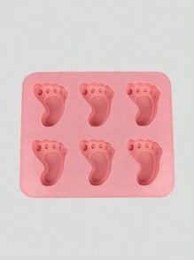 QYeah 1入組腳型模具蛋糕模具骨頭曲奇切割橡膠泥3D DIY貓爪矽膠烘焙模具烘焙用具，適用於餐廳/快餐車/烘焙店隨機配送 - 彩色 - 查看 3