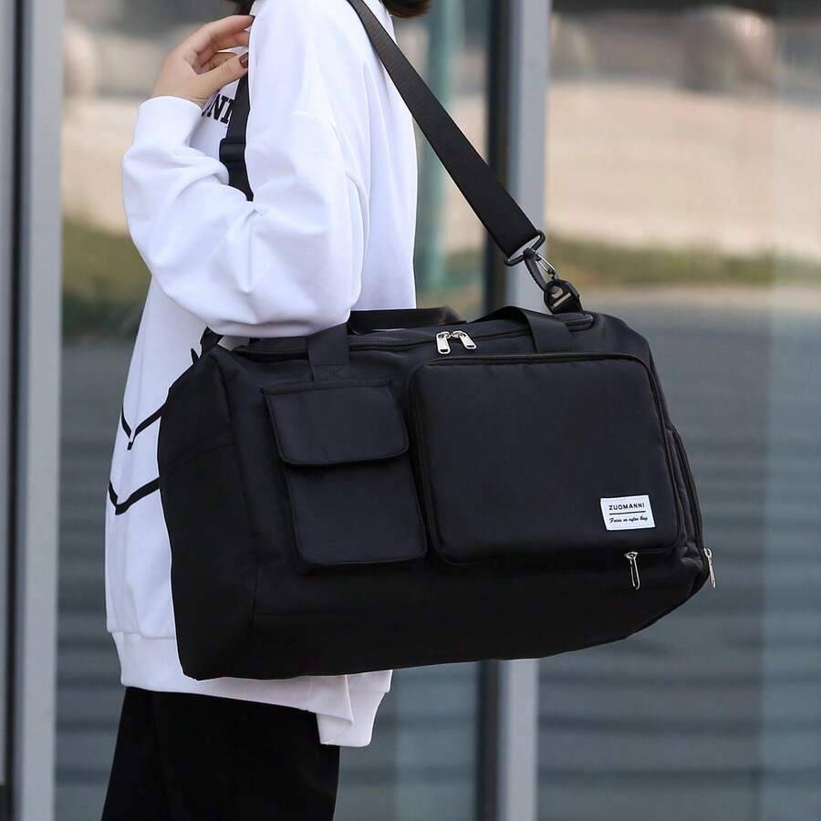 Nylon Travel Bag With Large Capacity, Multiple Pockets, Lightweight