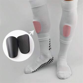 1Pair Mini Football Shin Pad Wear-Resistant Shock Absorbing Leg Protector Lightweight Portable Soccer Training Shank Board,Mini Master Shin Guard, New Year's Gift, Random Color