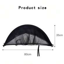 Baby Stroller Mosquito Net, Universal Infant Pushchair Full Cover Anti-Mosquito, Foldable Sunshade Mesh Canopy - Black - View 4