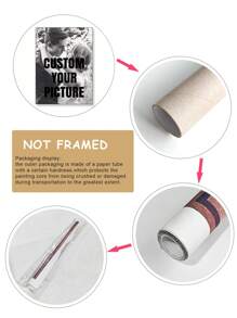 1 pieza Impresión personalizada de foto en lienzo, arte de pared, tu foto en arte de pared de lienzo, con marco opcional, Vida lenta de verano, Arte de pared personalizado, Vintage, Calendario festivo - Multicolor - Ver 4