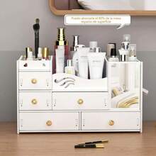 Caja De Organizador Maquillaje Cosméticos Multifuncional - Beis - Ver 5