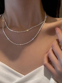 1條高端閃亮星空設計女士項鍊,適合日常佩戴或作為禮物 - 項鍊 - 查看 1