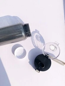 1pc Portable Sports Fitness Large Clear Cup, Ideal For Outdoor Activities, Travel, Office - Grey - View 6