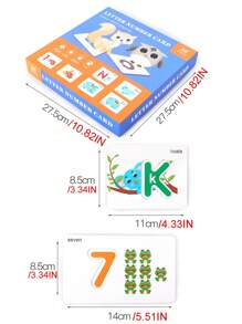 [Integrated Packaging]ABC Toddler Flashcard Set Makes It Easier To Carry And Move. - Beige - View 4