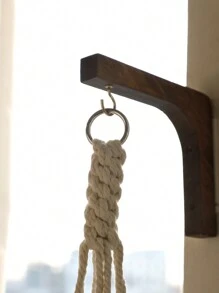 1pc/2pcs Wooden Hanging Plant Hooks Plant Wall Hanger Wooden Plants Wall Hooks Plant Hooks Wall Mounted Plant Hanger Hook Indoor And Outdoor Hanging Brackets For Planters, Lanterns, Bird Feeders,Home Decor ,Room Decor,Wall Decor Gifts Birthday Graduation