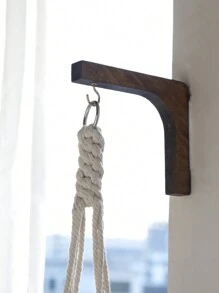 1pc/2pcs Wooden Hanging Plant Hooks Plant Wall Hanger Wooden Plants Wall Hooks Plant Hooks Wall Mounted Plant Hanger Hook Indoor And Outdoor Hanging Brackets For Planters, Lanterns, Bird Feeders,Home Decor ,Room Decor,Wall Decor Gifts Birthday Graduation