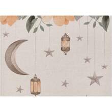 4 Pcs Linen Linen  Placemat For Dining Table Star Waterproof Seasonal Summer Holiday Rustic Was Hable Table Mat