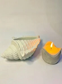 1 件 Diy 貝殼蠟燭蠟矽膠模具海螺香薰製作矽膠模具貝殼形狀多肉種植容器石膏模具適合 Diy 製作環氧樹脂混凝土收納盒家居裝飾 - 無色 - 查看 6