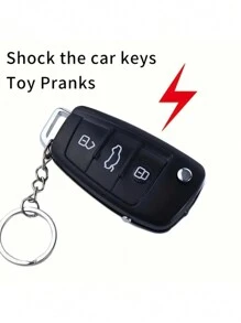 1pc Random Delivery Electric Shock Car Keychain, Teenagers Creative Toy, Prank Toy, Trickster Electric Shock Car Keychain Toy - Multicolor - View 7
