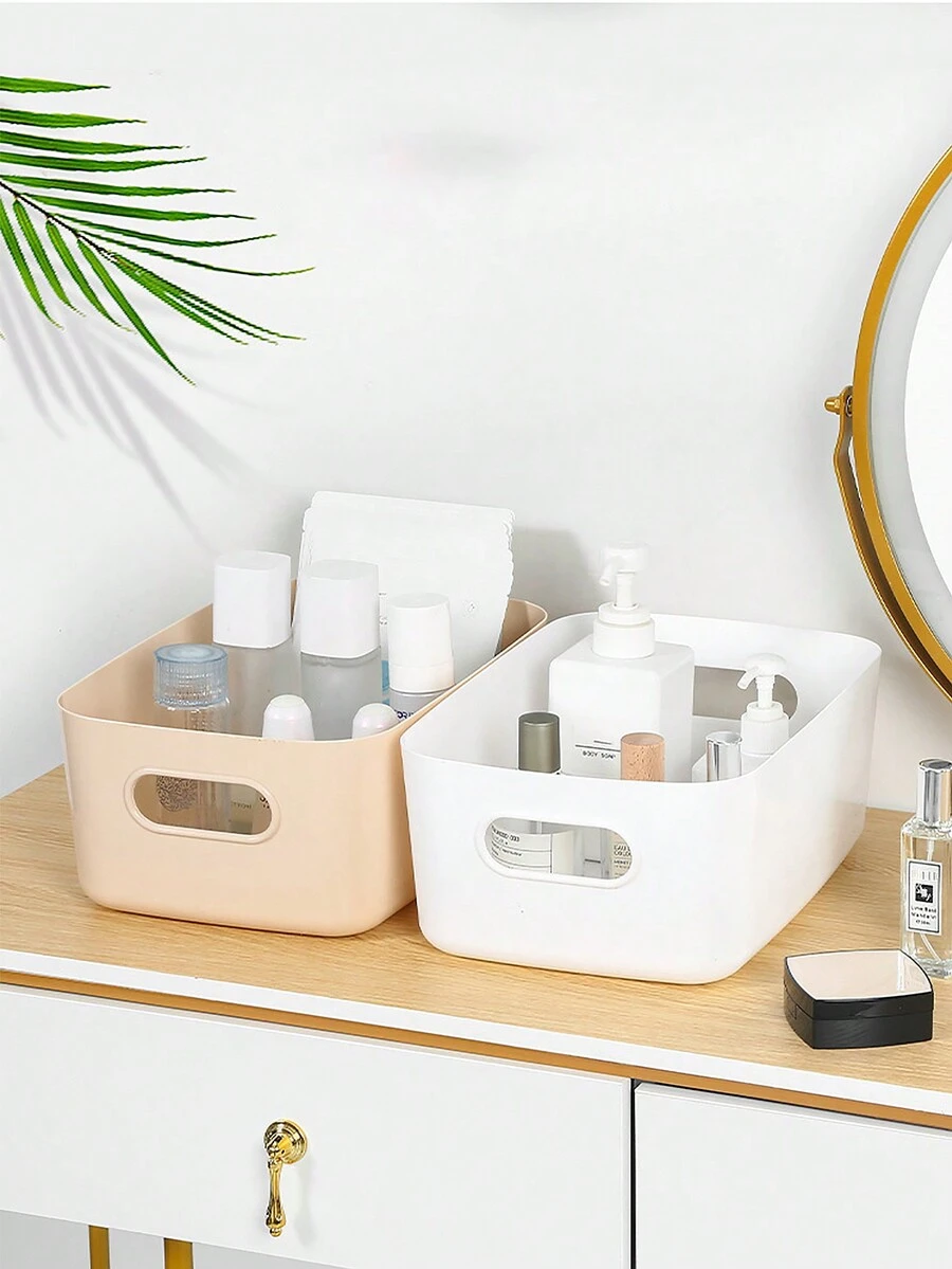 Plastic Storage Bins,Versatile Kitchen Pantry Organization And Storage,All-In-One Lidded Plastic Storage Bins Set White Desk Basket Box Drawer Organizer Kitchen Container With Handles Removable Lids Decorative Clothes Laundry Closet Cabinet Shelf Cube - Multicolor - View 1