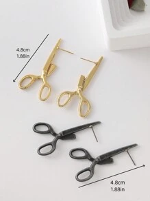 1 Pair Retro Scissor Shaped Creative And Personalized Holiday Gift Earrings - Earrings - View 7