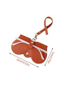 1個可攜式pu皮眼鏡收納袋,女性專用的太陽眼鏡盒配有夾子,時尚的近視眼鏡盒 - 彩色 - 查看 9