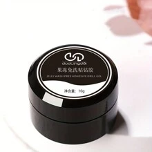 強力粘合劑鑲嵌螺石膠,適用於凝膠指甲油-擦拭式樹脂寶石飾品透明裝飾-鑽石凝膠指甲油 - 杏色 - 查看 3