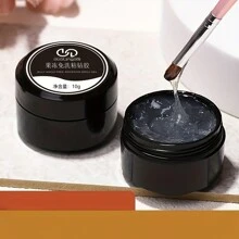 強力粘合劑鑲嵌螺石膠,適用於凝膠指甲油-擦拭式樹脂寶石飾品透明裝飾-鑽石凝膠指甲油 - 杏色 - 查看 4