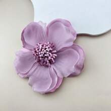 1 件欧根纱烤玫瑰花朵胸针女士派对配饰情人节 - 花 - 查看 2