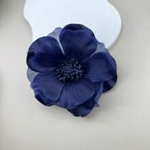 1 件欧根纱烤玫瑰花朵胸针女士派对配饰情人节 - 花 - 查看 6