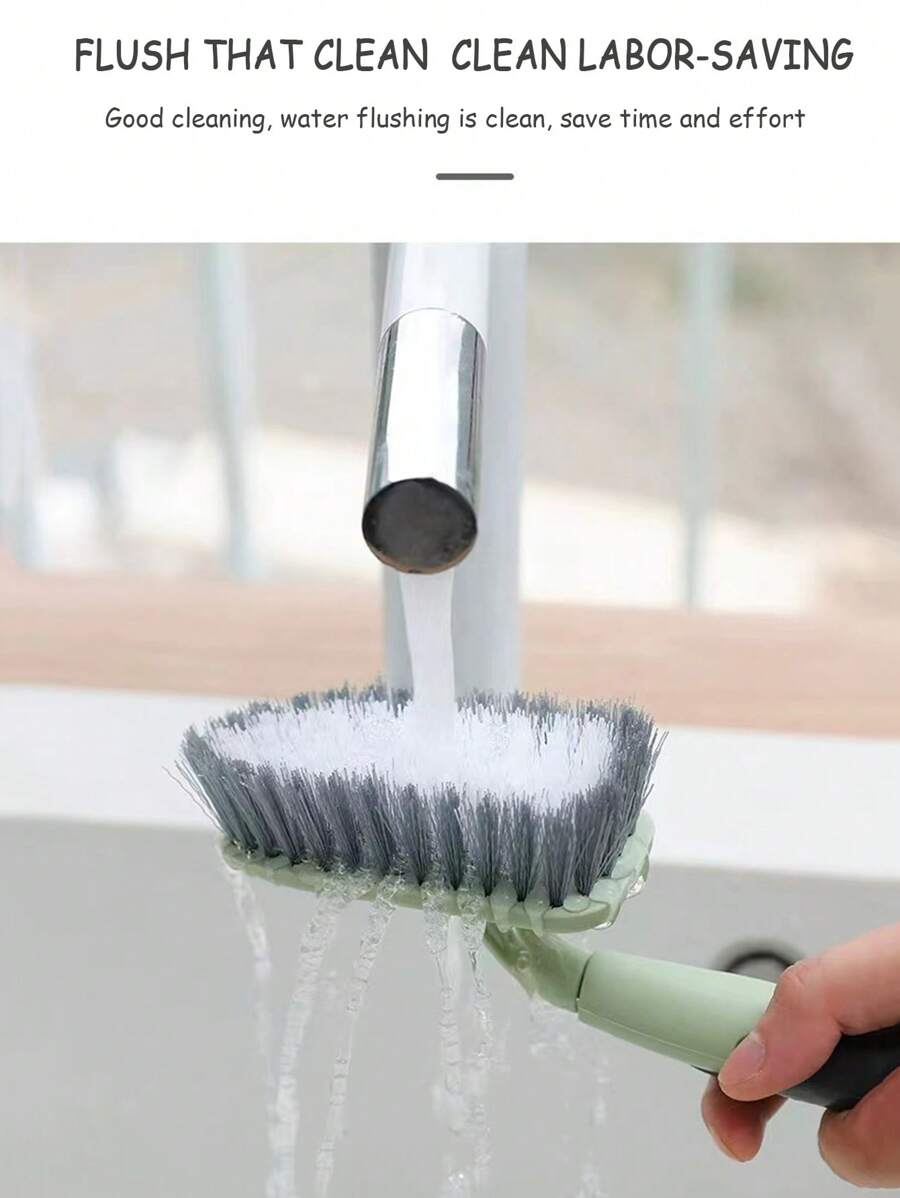 V-Shaped Bristle Bathroom Dead Corner Cleaning Brush With Hard Bristles, Groove Brush And Toilet ...