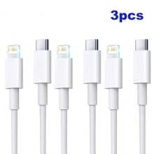 3.3ft/100cm Type C High-Efficiency Data Transfer 12W Fast Charging Data Cable Compatible With IPhone 14 Pro Max/14 Pro/14 Plus/14/13/12/11/XS/XR/8/7/6, IPad, Airpods Series - White - View 8