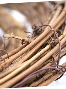 MEHELANY 1个新月形葡萄藤花环，新月形花环，适合斋月DIY装饰，木质藤蔓圆圈，人造藤蔓枝条花环，DIY花环，适用于情人节工艺品、婚礼装饰、生日派对家居墙面挂饰、开斋节装饰 - 月亮形-1Pc - 查看 4