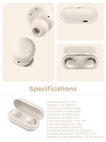 havit HAVIT TW969 LITE TWS Earbuds Wireless V5.4 True Wireless Stereo In Ear Earbusds, 25hours Endurance, Lightweight&Comfortable Headset For Women Students