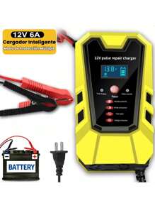Cargador De Baterías Inteligente Para Batería De Coche/moto - Amarillo - Ver 1