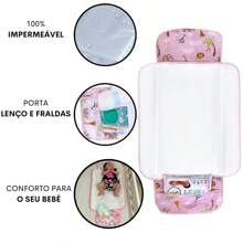Nappy Changing Storage Bags - Safari bé xanh - Xem 4