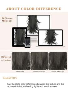 nimoki Klaue Clip Synthetischer Pferdeschwanz Haarverlängerungen Für Frauen, Lange Gewellte Haarstück, Neue Stil, Hitzebeständig, Natürlich Aussehender Lockiger Pferdeschwanz, Für Alltag Gebrauch, 22 Zoll (schwarz) - Schwarz - Übersicht 6