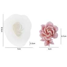 全新3d果凍矽膠模具,適用於diy花香蠟燭製作、石膏鑄造,油菜花、鳶尾、水仙花、紫丁香、水仙花、栀子花等等 - 白色 - 查看 12