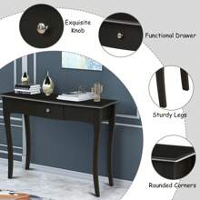 Modern Multifunctional Console Table With Storage Drawer