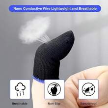 10PCS Mobile Game Controller Finger Sleeve Sets,Anti-Sweat Breathable Touchscreen Finger Sleeve For /Mobile Legends/Knives Out