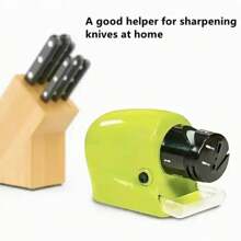 Professional Electric Knife Sharpener High-Speed Fast Sharpening Motorized Rotating Whetstone All Knife Sharpening Tool - Green - View 4