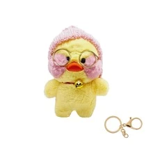 Llavero Peluche Lalafan Patito Kawai 15cm P/regalo D Calidad - Rosa - Ver 1