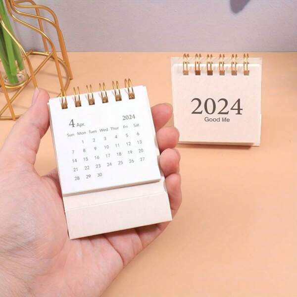 1pc 2024 Mini Desktop Calendar Mini Planner Calendar Timekeeping Plan 1pc 2024 Mini Desktop Calendar Mini Planner Calendar Timekeeping Plan