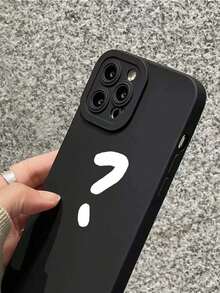 Funda para teléfono con patrón de signo de interrogación de nuevo estilo compatible con Apple iPhone - Negro - Ver 3