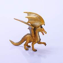1pc Golden Dragon Fantasy Toy, Mighty Dragon Statue, Anime Figure, Perfect Gift For Collectors - Gold - View 6