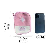 1pc Travel Home Portable Small Medicine Bag With The Small Medicine Bag Small Storage Bag Medicine Convenient Package Travel Essentials Travel Organizer For Beach Summer Vacation Back To School Medicine Bag Medicine Storage Bag Medicine Organizer First Aid Kit First Aid Bag Travel Accessories Travel Organizer Travel Essentials Travel Stuff Travelling Bag College Vacation Cruise Summer Holiday Essentials For Outdoor Camping Hiking Hunting - Multicolor - View 6