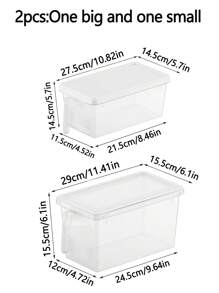 2个装冰箱储物盒，大容量保鲜盒，厨房蔬菜、水果和鸡蛋专用储物盒 - 2件 - 查看 3