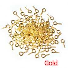 200pcs Small Eye Eyelets Pins Eyepins Hooks Eyelet Screw Threaded DIY Jewelry Making Accessories