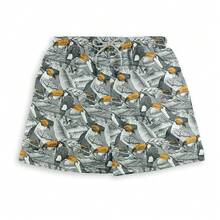 Short Praia Masculino Branco Tucano Praia Secagem Rápida Bolsos Laterais Tactel Academia Treino Piscina Verão Musculação Calção de Banho - Multicolorido - Visão 4