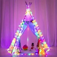1pc Star Shaped Fairy String Lights For Room, Living Room, Bedroom, Garden, Party Decoration, Battery Operated (Batteries Not Included) - Multicolor - View 5