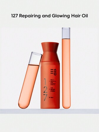 Triptych Of Lune 127頭髮修護亮髮強化護髮油65ml，富含角蛋白、神經酰胺和七種植物精華，修復損壞分叉末端，梳理毛躁，無需沖洗，柔軟滋養，打造閃亮保護髮質