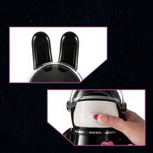 1pc Bearbens Kumamon Insulated Water Bottle With Cute Moon Rabbit Design, Large Capacity And Highly Attractive Value Suitable For Men And Women - White - View 2