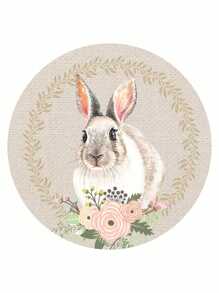 Arte e Cores Table Napkins - 兔子01 - 查看 1