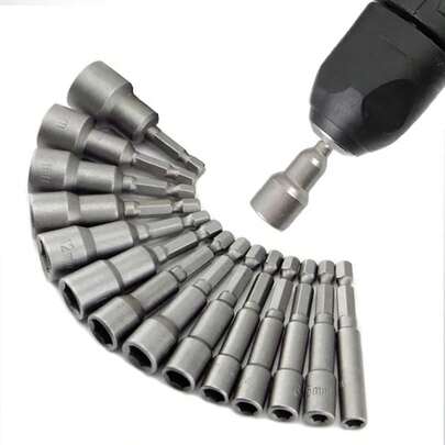 Sức lực Trình điều khiển đai ốc Mũi khoan Bộ , 1/4" Ổ cắm Bộ chuyển đổi Bolt Sửa chữa Công cụ Bộ dụng cụ , Thích hợp Đối với Nhanh Ê-tô
夹具 , Điện lực Cái vặn vít , Tay Máy khoan , Khí nén Máy khoan , Liti Máy khoan