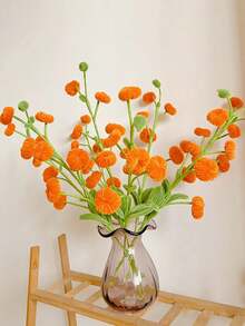 1入組DIY手工捻棒柿子如意花束加密毛根條柿樹全套材料包，情人節禮物小禮物 - 彩色 - 查看 9