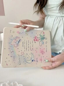 Nhiều màu Đơn giản Hoạt hình Mặt trăng & Loại bướm In Viên thuốc Vỏ bảo vệ - Nhiều màu - Xem 5