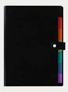 Accordion File Folder A4 With 7 Colorful Dividers For Classifying Papers, Documents, Exams And More. - Multicolor - View 6